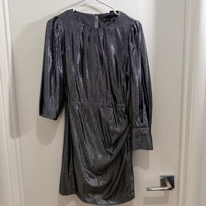Maje Elegant Black Metallic Dress